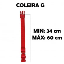 Cartela Coleira Larga Nylon Lisa G - 8 Un.