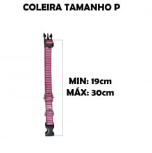 Cartela Coleira Premium Com Guia 1M Nylon Sortida P - 10 Un.