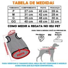 Roupas Regatas Pet