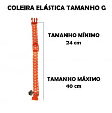 Cartela Coleira Elástica Estampada Guizo G - 10 Un.