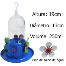 Bebedouro Pássaro Beija Flor Bandeja 250ml