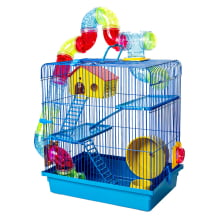 Gaiola Casinha Brinquedo Hamster 3 Andares Completa